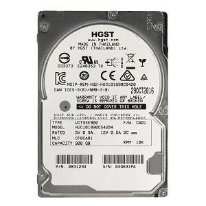 HGST жесткий диск HDD 2.5" 900gb, SAS10000rpm, 128mb, ultrastar C10K1800 (HUC101890CS4204)