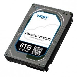 HGST жесткий диск HDD 6.0tb , SATA-III, 128mb, 7200rpm, ultrastar 7K6000 (HUS726060ALE610)