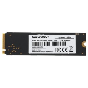 Hikvision жесткий диск SSD M. 2 2tb (HS-SSD-E3000/2048G)
