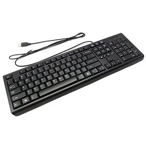 HP клавиатура PR1101U black USB (697737-251)