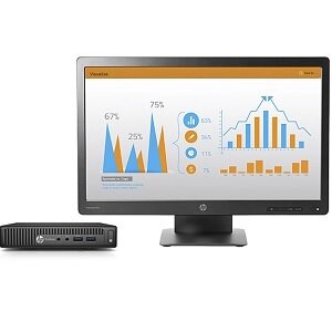 HP Настольный компьютер ProDesk 400 G2 DM Mini + 23" монитор P232 (Z2J44ES)