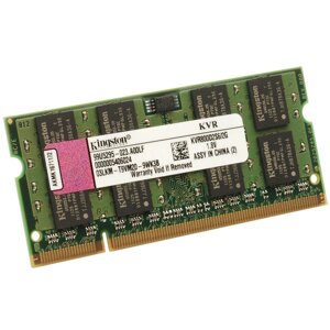 Kingston модуль памяти nbook SO-DDR2 2048mb, 800mhz, KVR800D2s6/2G)