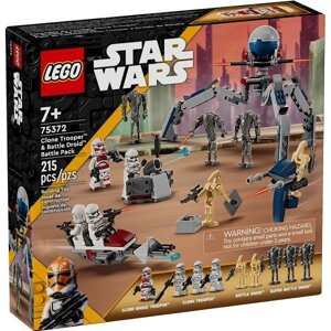 LEGO Конструктор Star Wars 75372 Боевой набор солдат-клонов и боевых дроидов