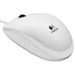 Logitech Мышь B110 USB, White (910-001804)