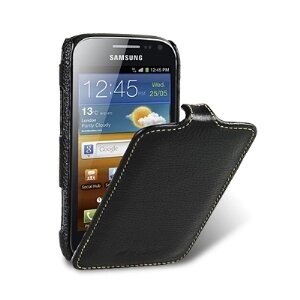 Melkco Чехол для Samsung Galaxy Ace 2 i8160 Leather Case Jacka Type (Black LC) (50020)