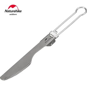 Naturehike Нож титановый Titanium Alloy Outdoor Travel Folding Tableware Knife (NH19C001-J)