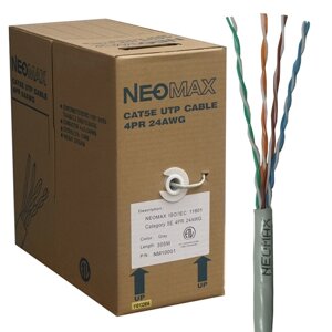 Neomax Кабель UTP 4 пары кат 5е, 305m, 24AWG, медь (NM10001)