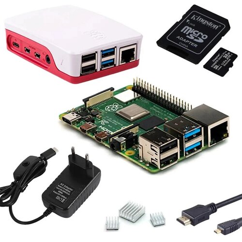 Raspberry Стартовый набор, микрокомпьютер Pi 4 Model B Starter Kit 8GB