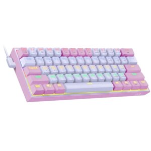 Redragon Клавиатура Fizz USB White/Pink (70672)