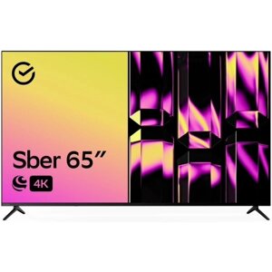 SBER телевизор 65" 4K UHD, черный (SDX-65U4124B)