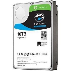 Seagate Жесткий диск HDD 10Tb , SATA-III, 256Mb, 7200rpm, SkyHawk AI Surveillance (ST10000VE001)