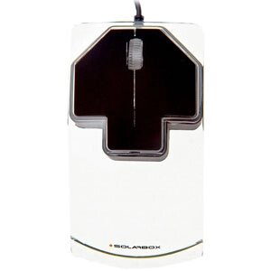SolarBox Мышь X07 Black USB Travel Optical Mouse, 1000DPI, прозрачный корпус с LED-подсветкой
