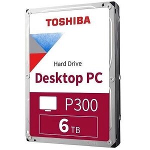 Toshiba жесткий диск HDD 6.0tb desktop SATA-III, 128mb, 5400rpm, P300 (HDWD260EZSTA)