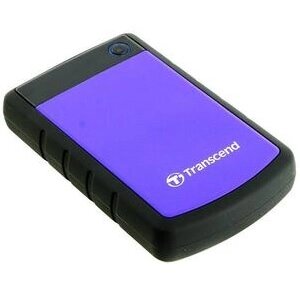 Transcend Внешний жесткий диск HDD 2.5", 2Tb, StoreJet USB3.2, Black/Purple (TS2TSJ25H3P)