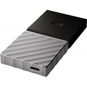 Western Digital Внешний жесткий диск SSD 256Gb, USB 3.1 Type-C Black (WDBK3E2560PSL)