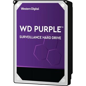 Western digital жесткий диск HDD 2.0tb , SATA-III, 256mb, 5400rpm, purple (WD22PURZ)