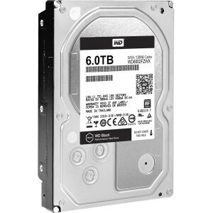 Western digital жесткий диск HDD 6.0tb SATA-III, 128mb, 7200rpm black (WD6002FZWX)