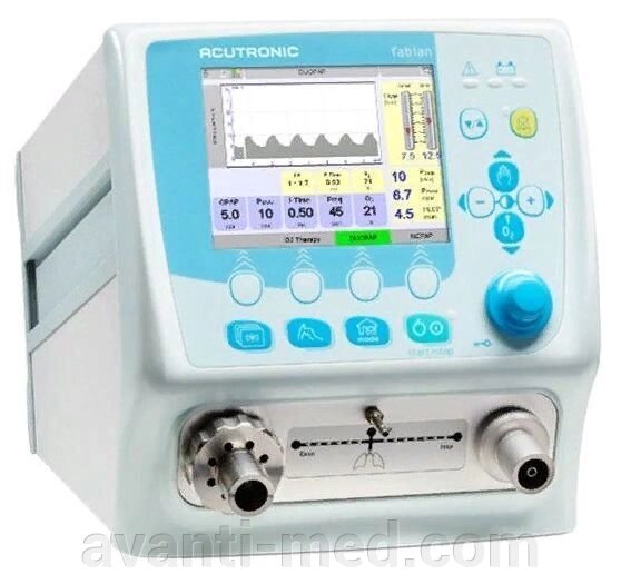 Аппарат искусственной вентиляции легких Acutronic Fabian + NCPAP Evolution от компании АВАНТИ Медицинская мебель и оборудование - фото 1