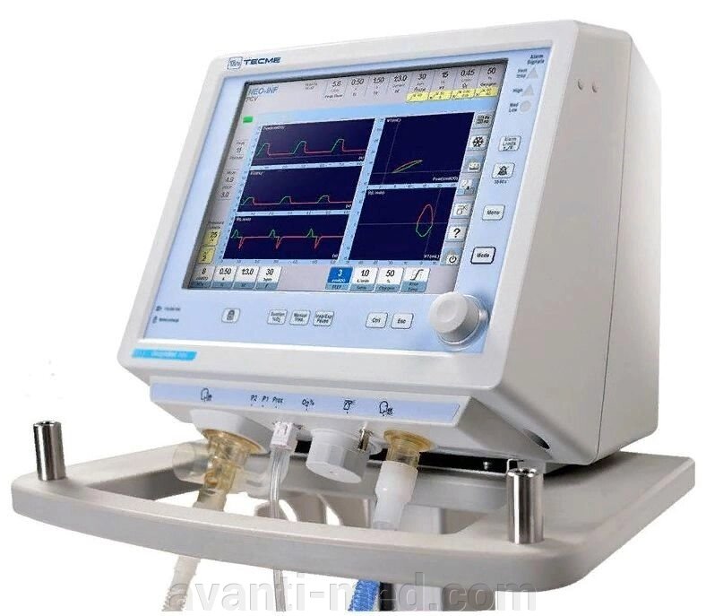Аппарат искусственной вентиляции легких Tecme Neumovent GraphNet Neo от компании АВАНТИ Медицинская мебель и оборудование - фото 1