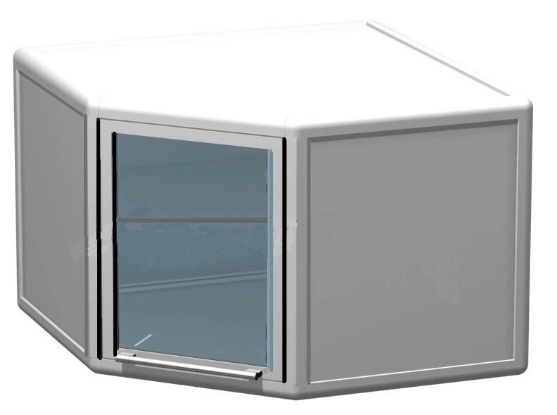 AR-P53Y шкаф навесной угловой, Пластик (Металлокаркас) от компании АВАНТИ Медицинская мебель и оборудование - фото 1