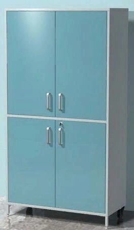 AR-X96 Шкаф с четырьмя распашными металлическими дверьми с замками, тремя металлическими полками АРКОДОР от компании АВАНТИ Медицинская мебель и оборудование - фото 1