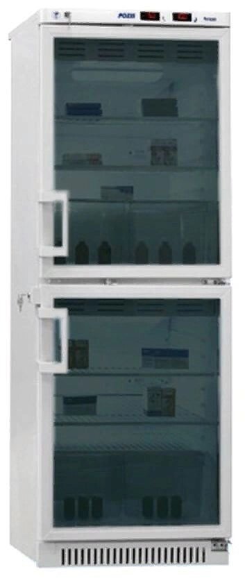 Холодильник фармацевтический ХФД-280-1(ТС) ПОЗиС с тонированными стекл. дверями и блоком управления БУ-М01 (140/140 л) от компании АВАНТИ Медицинская мебель и оборудование - фото 1