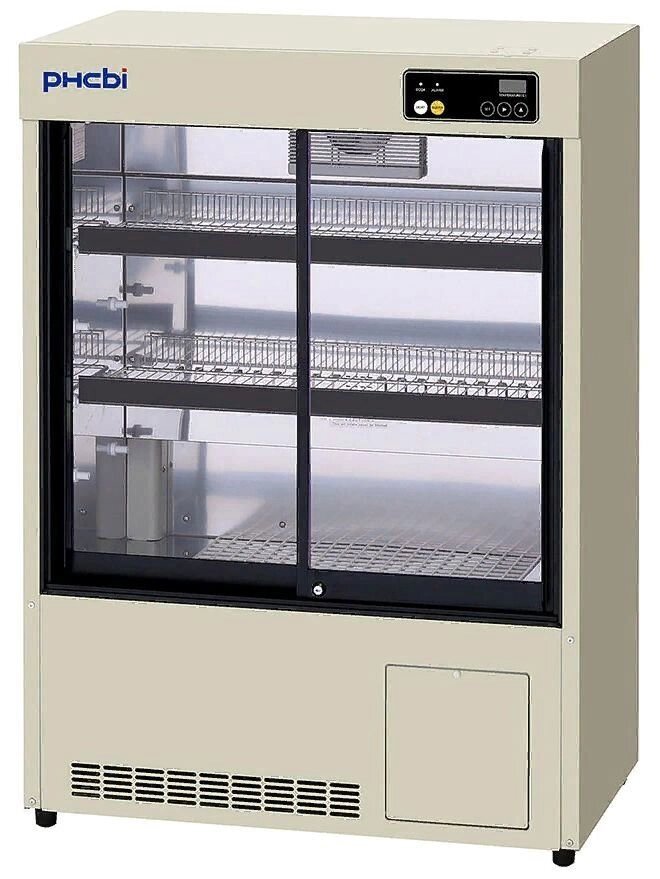 Холодильник фармацевтический MPR-S163-PE со стеклянной дверью (158 л) (Panasonic Healthcare, Япония) от компании АВАНТИ Медицинская мебель и оборудование - фото 1