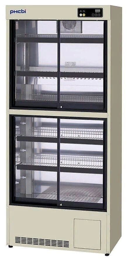Холодильник фармацевтический MPR-S313-PE со стеклянной дверью (340 л) (Япония) от компании АВАНТИ Медицинская мебель и оборудование - фото 1