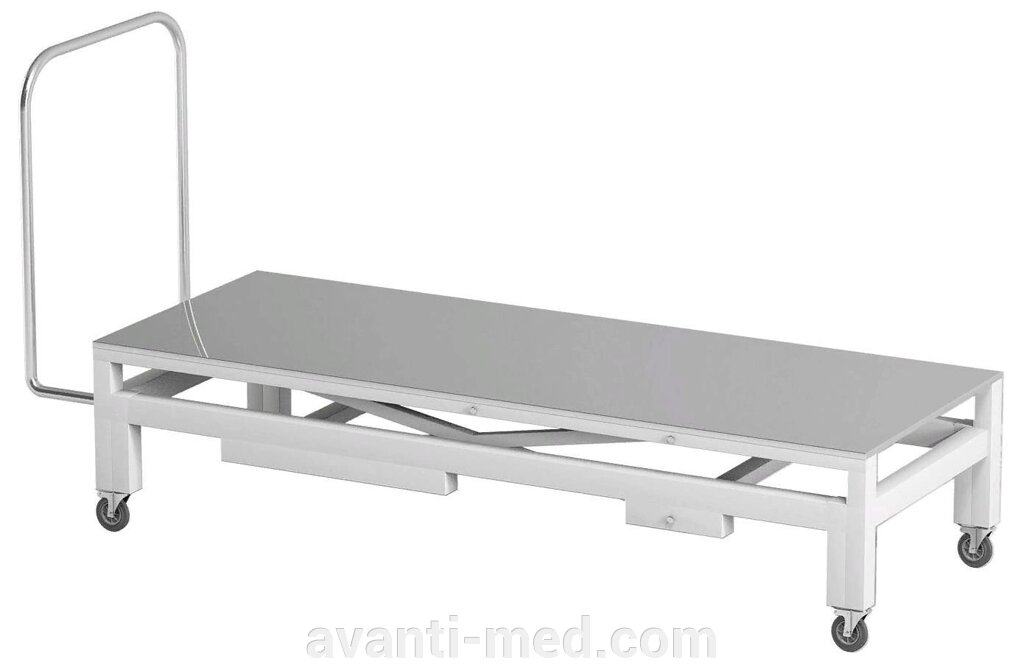 Каталка подъемная гидравлическая AR-A82.1 АРТИНОКС — Металл в полимере от компании АВАНТИ Медицинская мебель и оборудование - фото 1