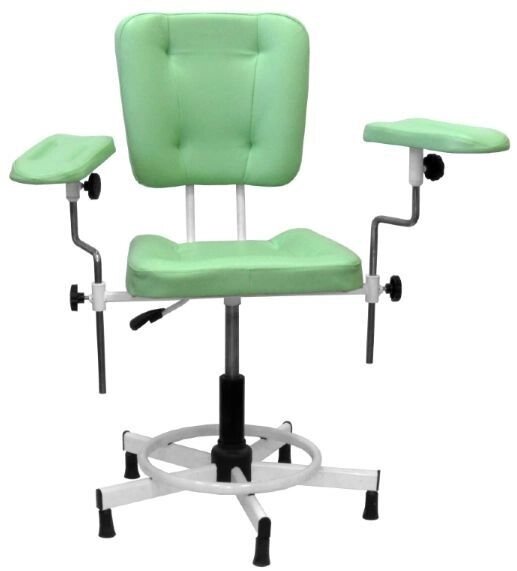 Кресло донорское MedMebel № 25 с регулируемыми по наклону подлокотниками от компании АВАНТИ Медицинская мебель и оборудование - фото 1