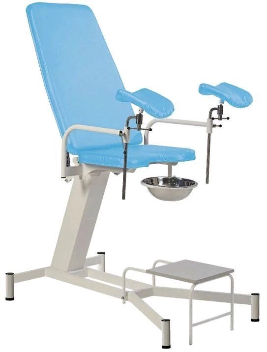 Кресло гинекологическое КГ-«МСК» с постоянной высотой и механической регулировкой спинки (код МСК-1409) от компании АВАНТИ Медицинская мебель и оборудование - фото 1