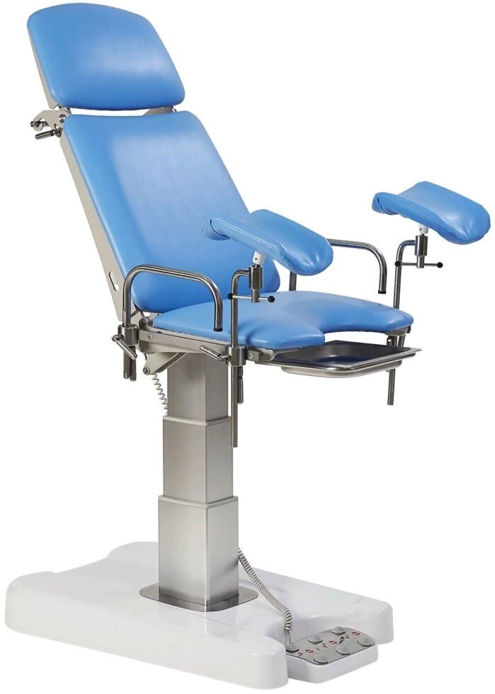 Кресло гинекологическое КГэ-«МСК» с регулированием высоты, спинки и сидения электроприводами (код МСК-3415) от компании АВАНТИ Медицинская мебель и оборудование - фото 1