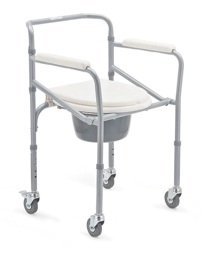 Кресло-коляска Армед FS696 с санитарным оснащением от компании АВАНТИ Медицинская мебель и оборудование - фото 1