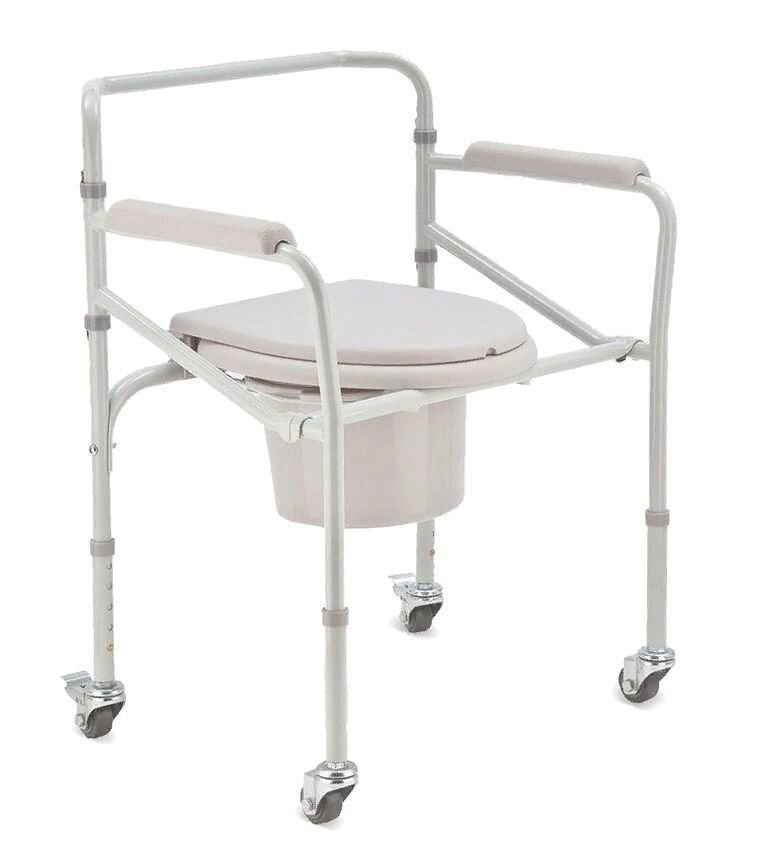 Кресло-коляска Армед H 005B с санитарным оснащением от компании АВАНТИ Медицинская мебель и оборудование - фото 1