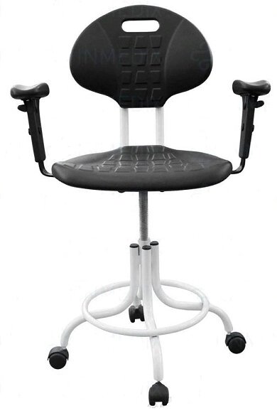 Кресло винтовое полиуретан с подлокотниками КР10-1 от компании АВАНТИ Медицинская мебель и оборудование - фото 1