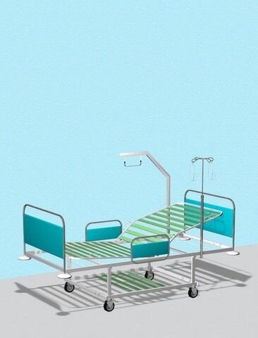 Кровать AT-K6 АРТИНОКС— Металл в полимере от компании АВАНТИ Медицинская мебель и оборудование - фото 1