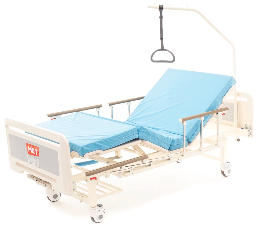 Кровать функциональная механическая трехсекционная МЕТ DM-380 (ЛЕГО М) от компании АВАНТИ Медицинская мебель и оборудование - фото 1