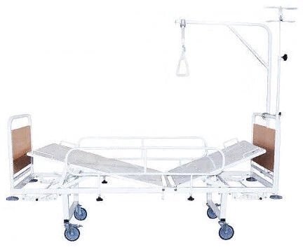 Кровать медицинская функциональная двухсекционная со съемной колесной парой КМФ2-01 от компании АВАНТИ Медицинская мебель и оборудование - фото 1