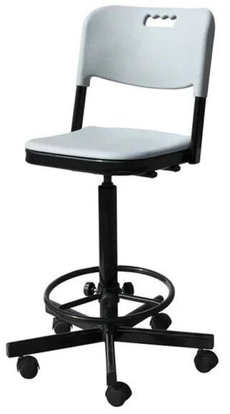 Лабораторный стул  с пластиком высокий КР19(В) от компании АВАНТИ Медицинская мебель и оборудование - фото 1