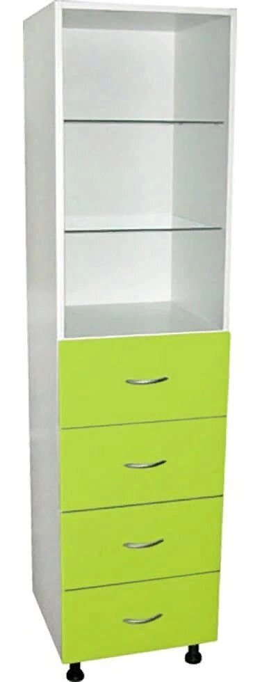 М202-022 Медицинский шкаф с ящиками 450*410*1800 от компании АВАНТИ Медицинская мебель и оборудование - фото 1
