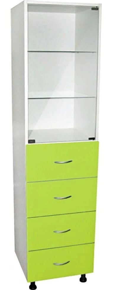 М202-024 Медицинский шкаф с ящиками 450*410*1800 от компании АВАНТИ Медицинская мебель и оборудование - фото 1