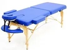 MET COMFORT PRO W2 Стол массажный, на буковом каркасе, синий от компании АВАНТИ Медицинская мебель и оборудование - фото 1