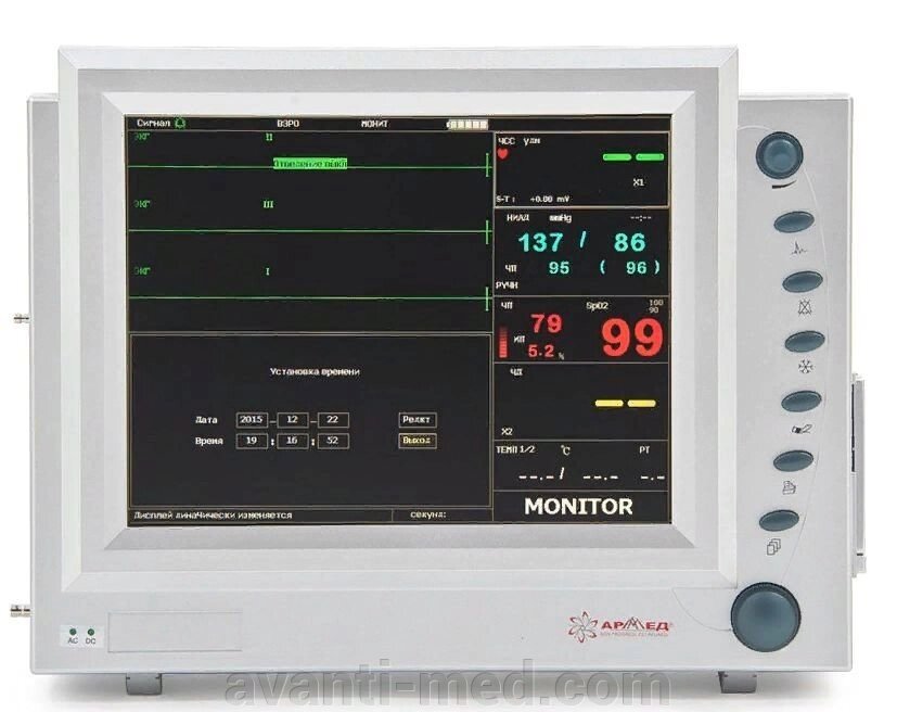 Монитор (с Nellcor-датчиками) Армед PC-9000b с Nellcor-датчиками (без поверки) от компании АВАНТИ Медицинская мебель и оборудование - фото 1