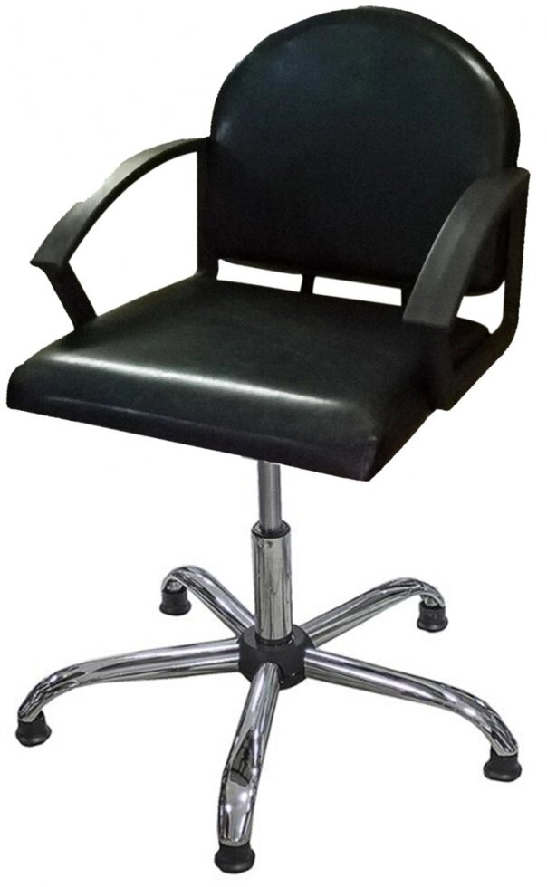 Парикмахерское кресло «Эко» пневматическое хром от компании АВАНТИ Медицинская мебель и оборудование - фото 1