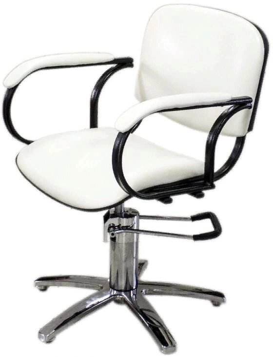 Парикмахерское кресло «Классик» гидравлическое пятилучье хром от компании АВАНТИ Медицинская мебель и оборудование - фото 1
