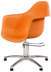 Парикмахерское кресло "Рэй" оранжевое, гидравлическое