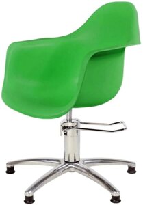 Парикмахерское кресло "Рэй" зеленое, гидравлическое