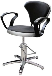 Парикмахерское кресло «Селена» гидравлическое пятилучье хром
