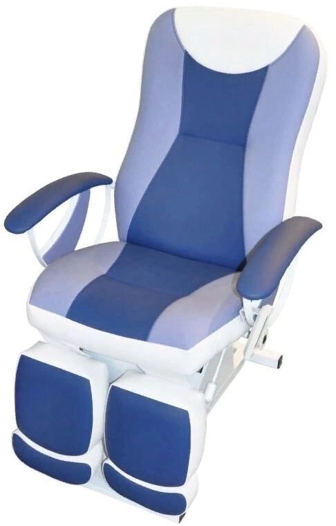 Педикюрное косметологическое кресло «Ирина» (электропривод, 2 мотора) (высота 550 - 850мм, спинка) от компании АВАНТИ Медицинская мебель и оборудование - фото 1