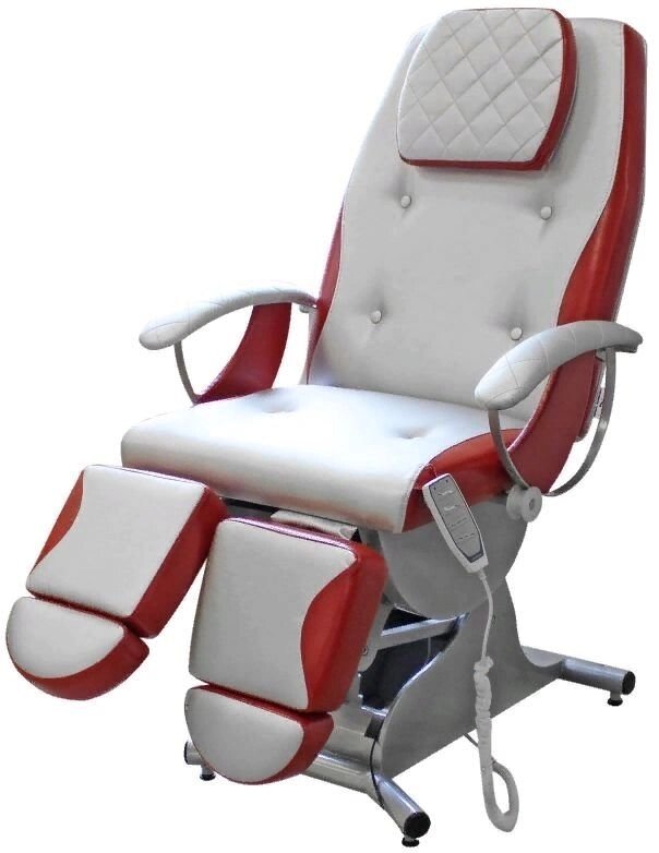 Педикюрное косметологическое кресло «Надин» (электропривод, 4 мотора) (Премиум 182/183) от компании АВАНТИ Медицинская мебель и оборудование - фото 1